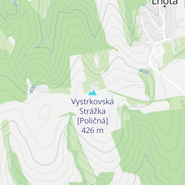 Map of Vystrkovská Strážka [Poličná]
