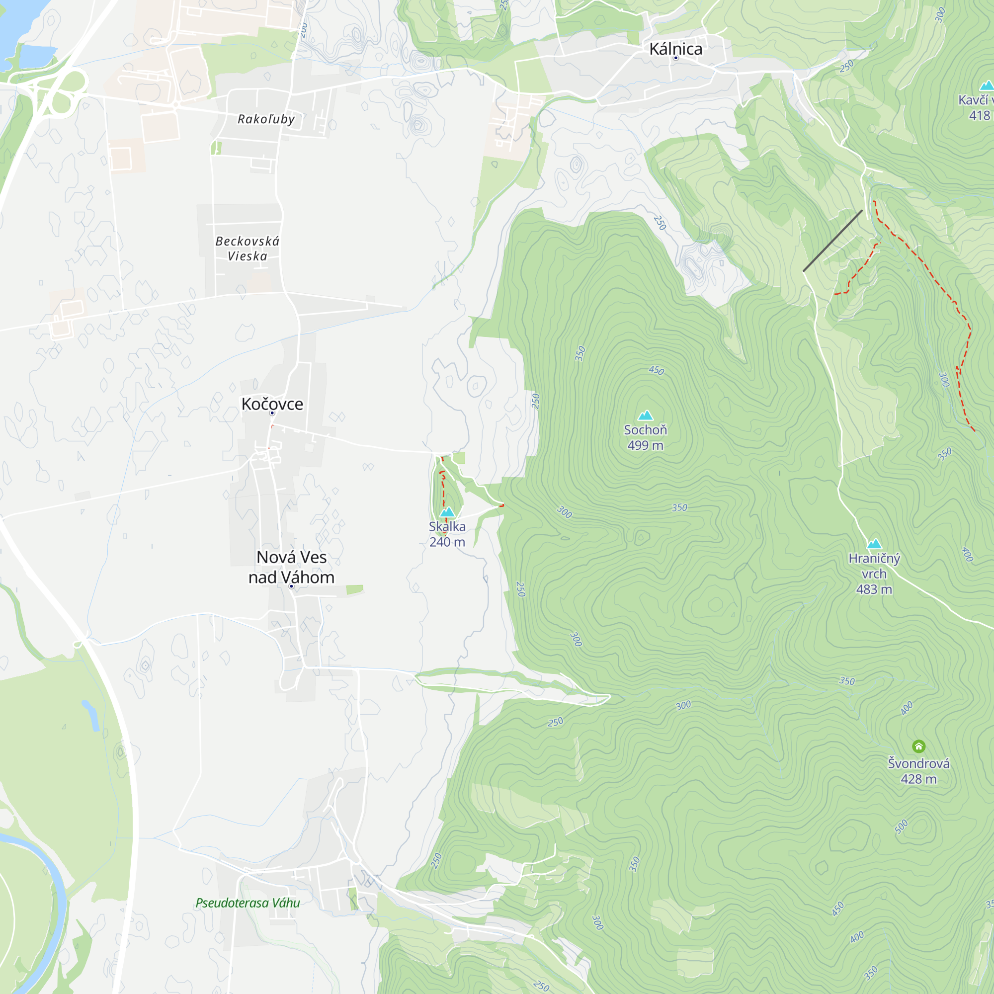 Poľovnícko-športová strelnica Kočovce map