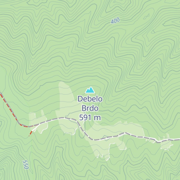 Map of Debelo Brdo