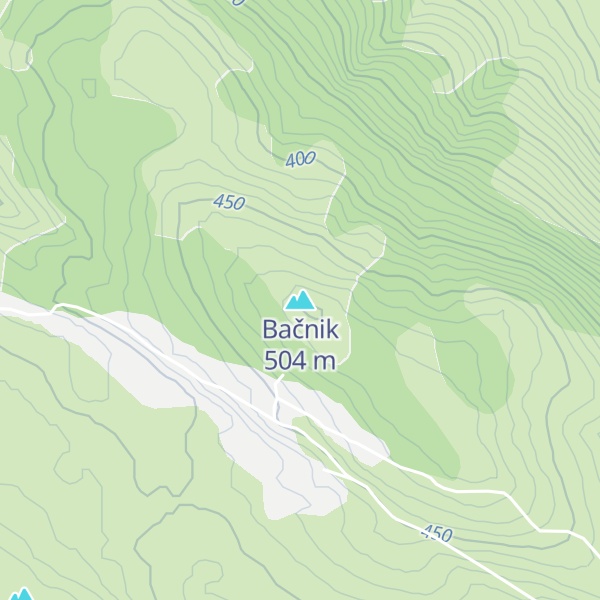 Map of Bačnik