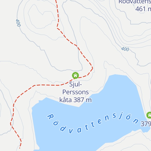 Map of Sjul-Perssons kåta