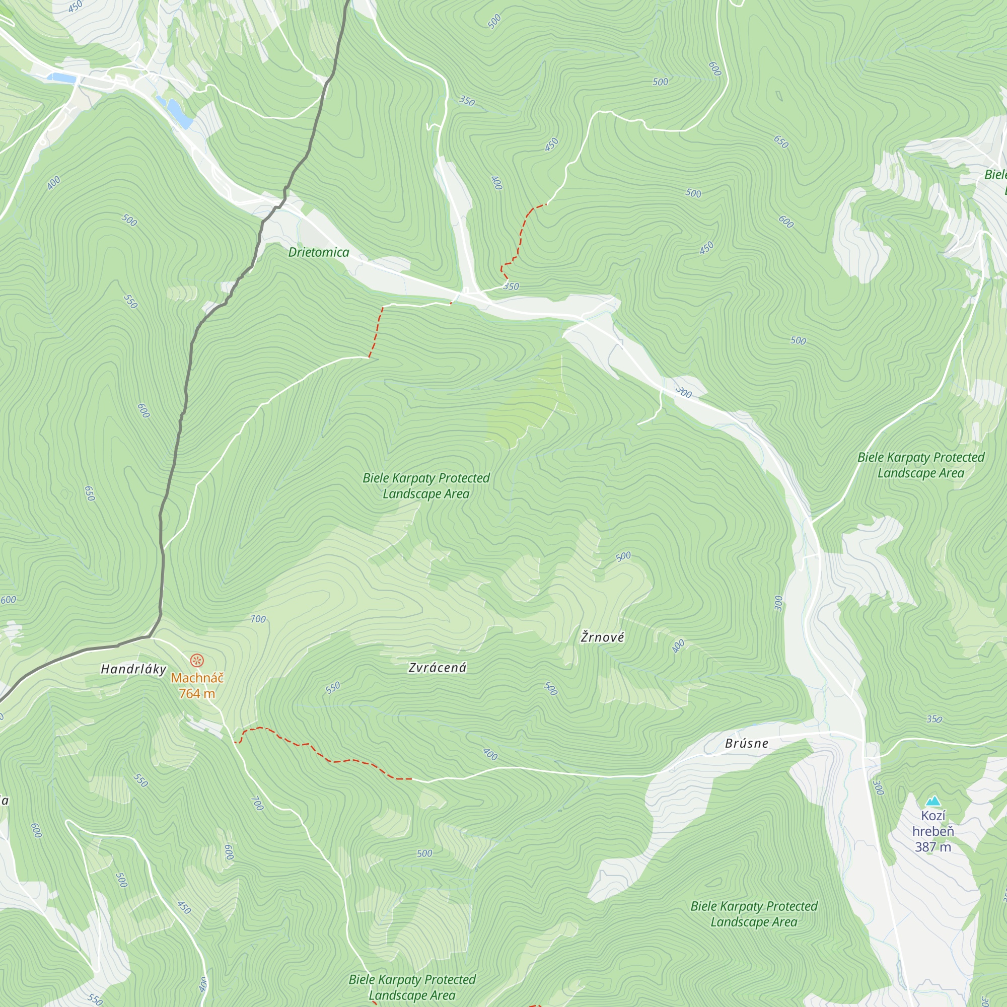 Pilkova chata map