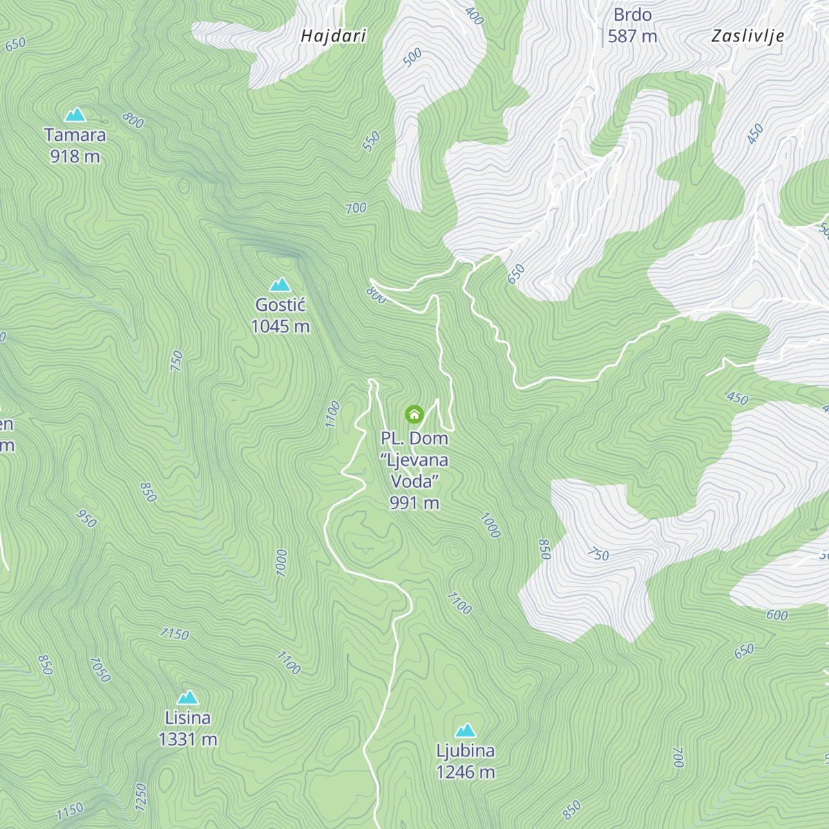 PL. Dom “Ljevana Voda” map