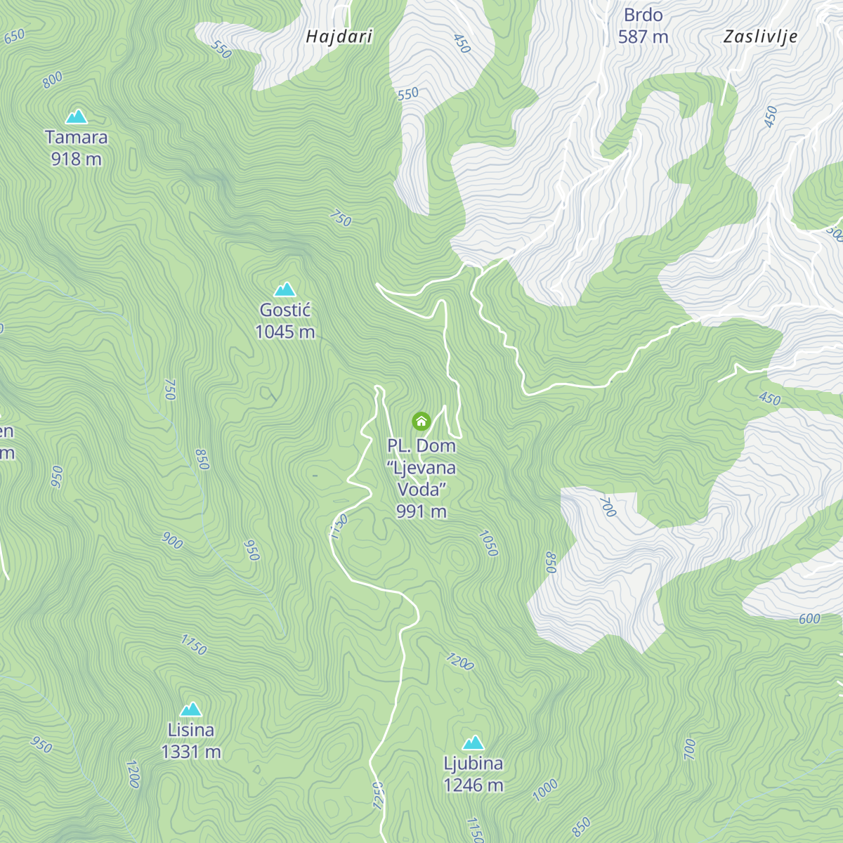 PL. Dom “Ljevana Voda” map
