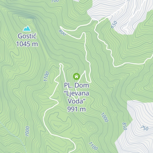 Map of PL. Dom “Ljevana Voda”