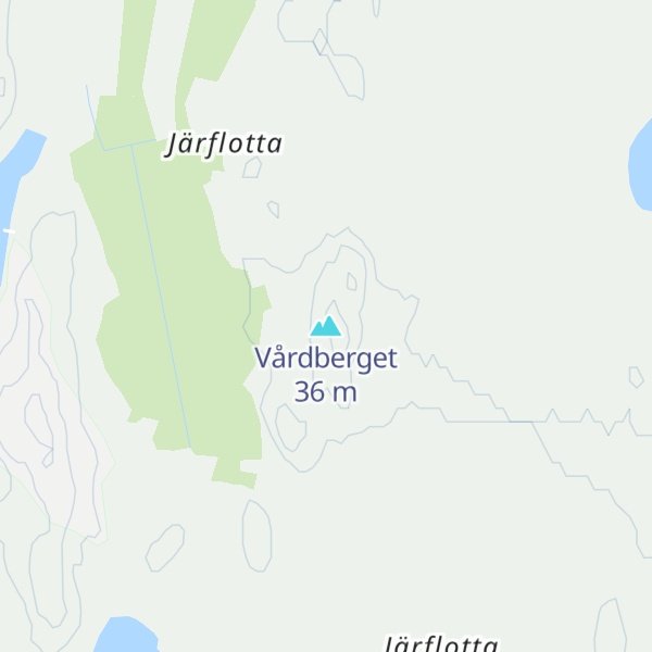 Map of Vårdberget
