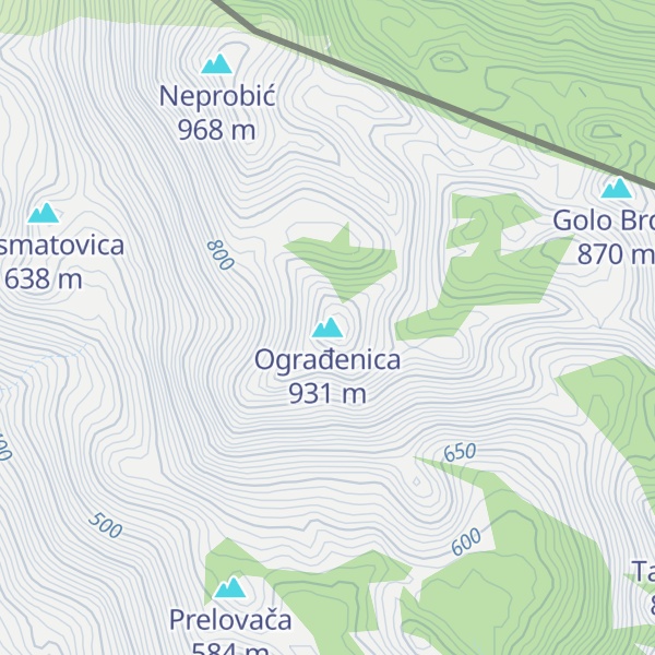 Map of Ograđenica