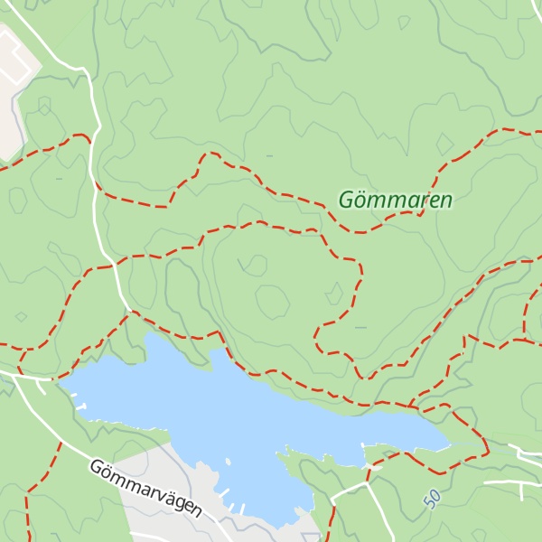 Map of Gömmarhöjden