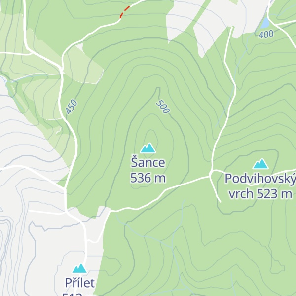 Map of Šance