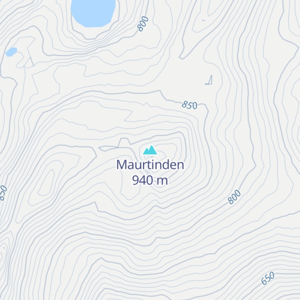 Map of Maurtinden