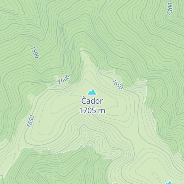 Map of Čador