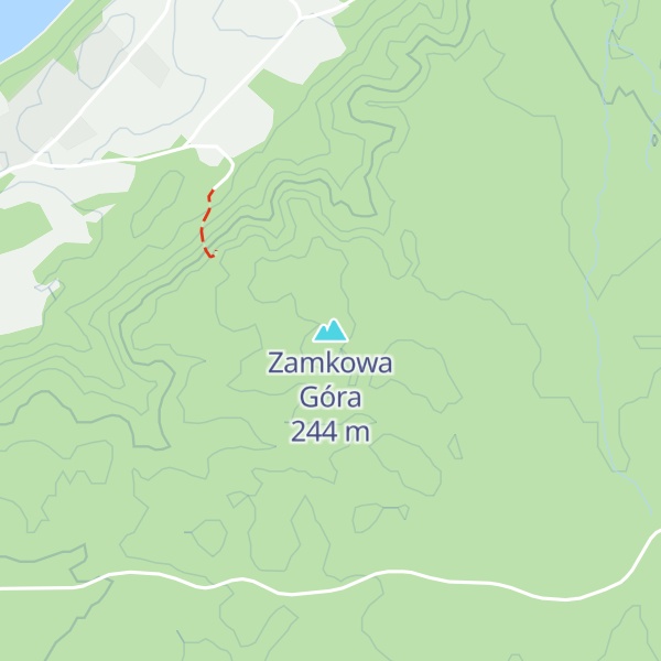 Map of Zamkowa Góra