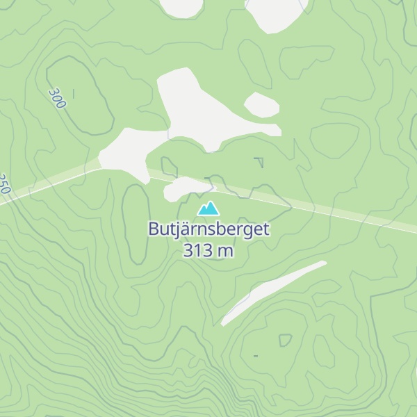 Map of Butjärnsberget