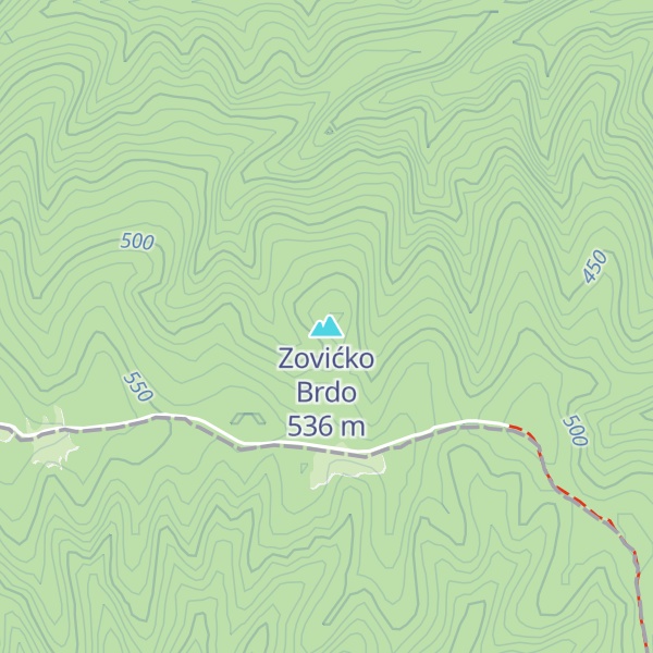 Map of Zovićko Brdo
