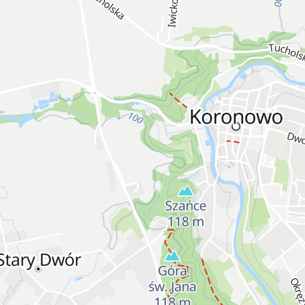Map of Góra Łokietka