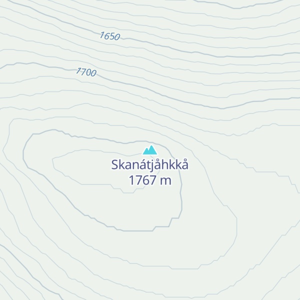 Map of Skanátjåhkkå
