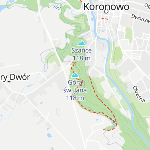 Map of Góra św. Jana