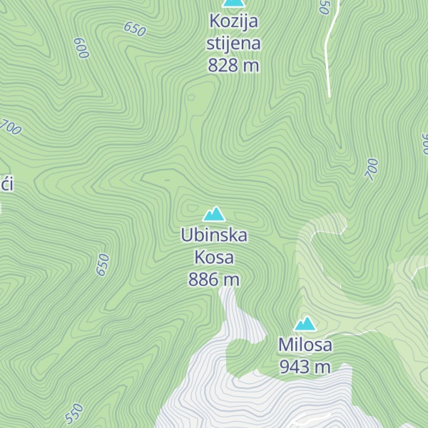 Map of Ubinska Kosa