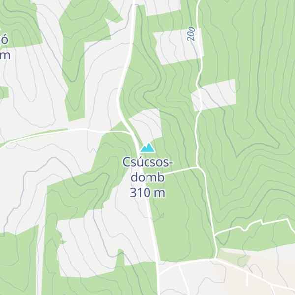 Map of Csúcsos-domb