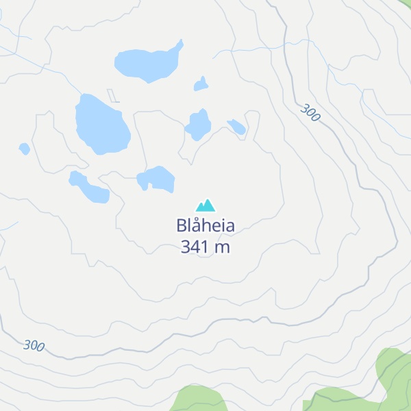 Map of Blåheia