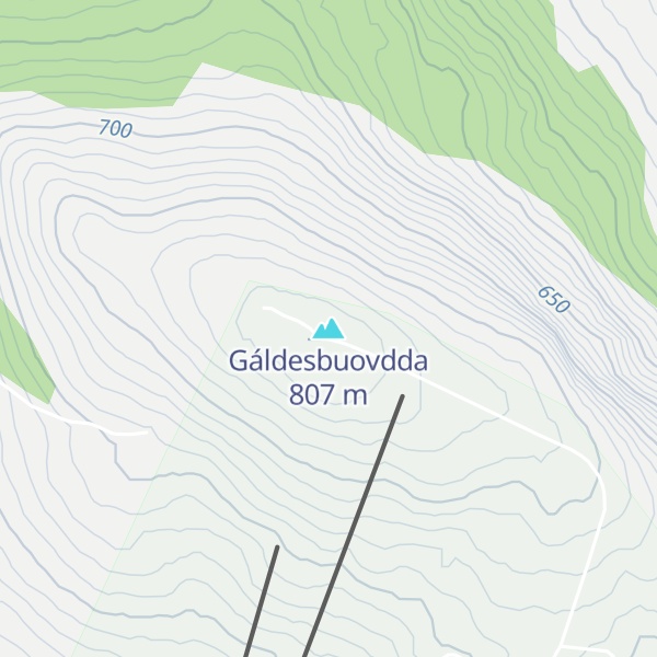 Map of Gáldesbuovdda