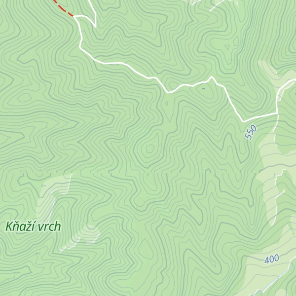 Map of Kňaží vrch