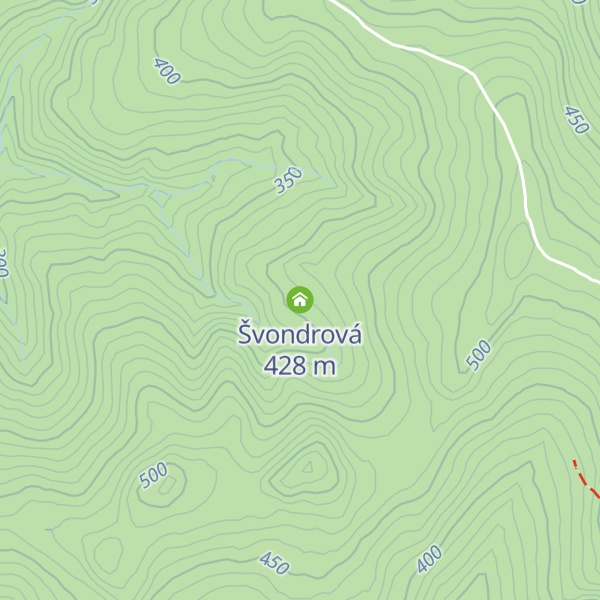 Map of Švondrová