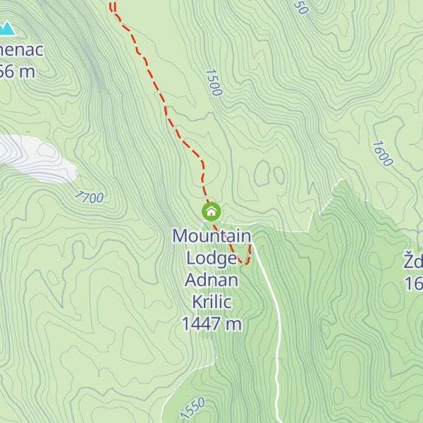 Map of Mountain Lodge Adnan Krilic