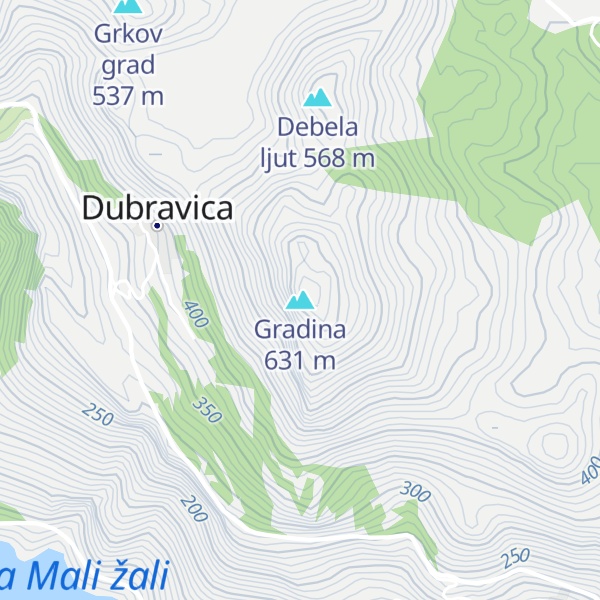 Map of Gradina