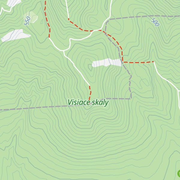 Map of Visiace skaly