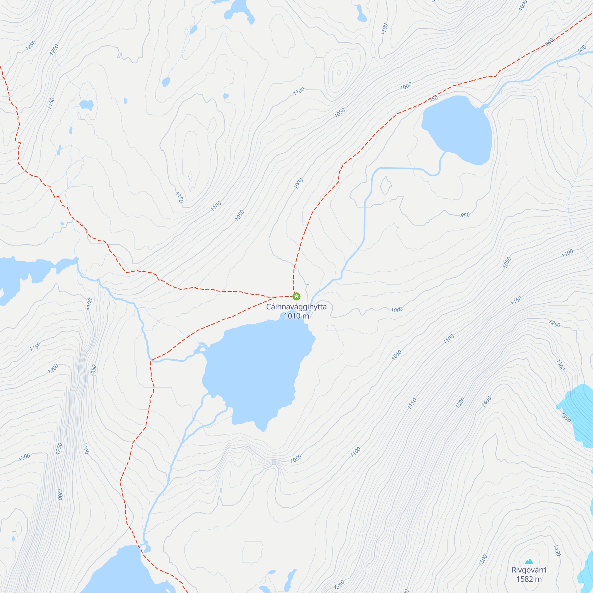Cáihnavággihytta map
