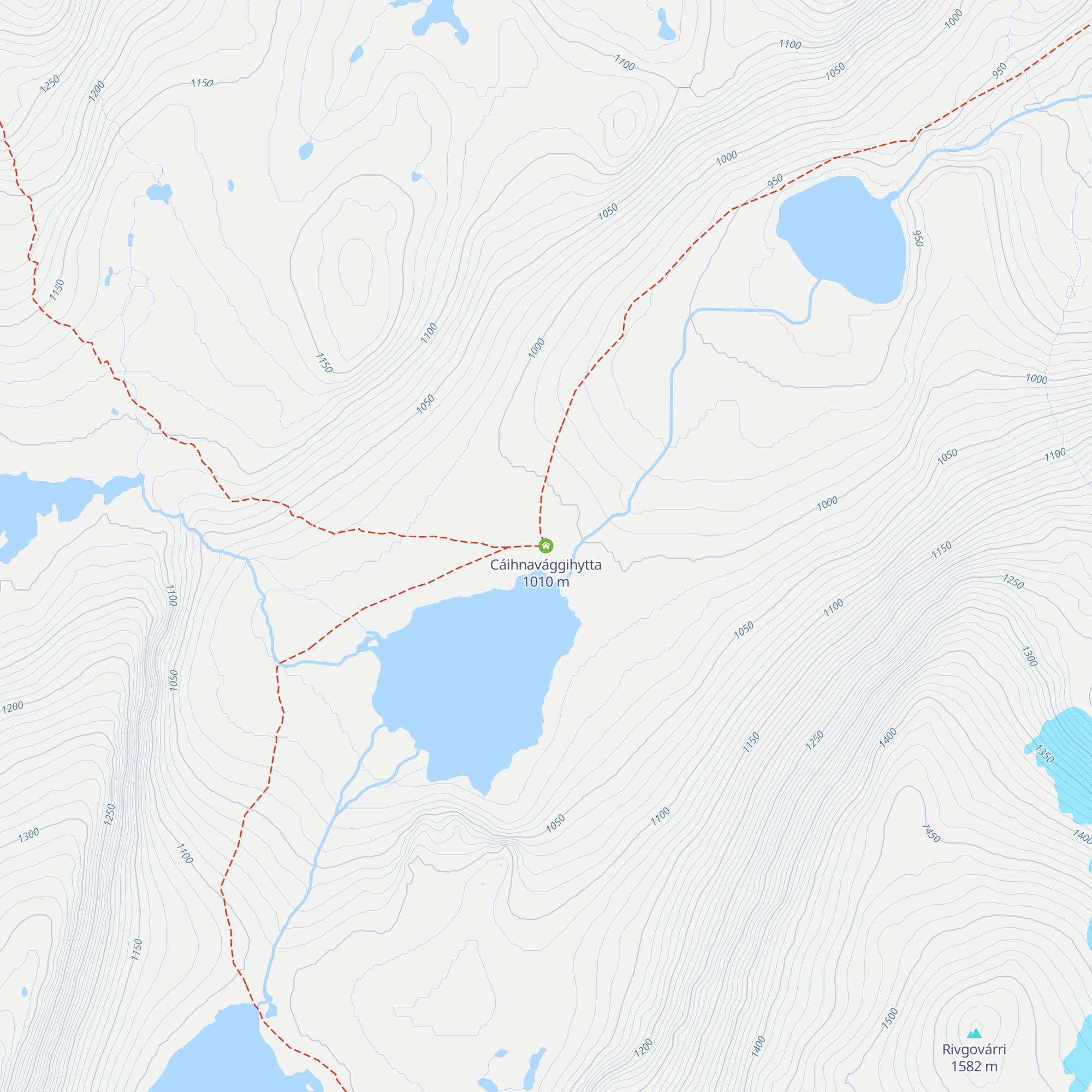 Cáihnavággihytta map