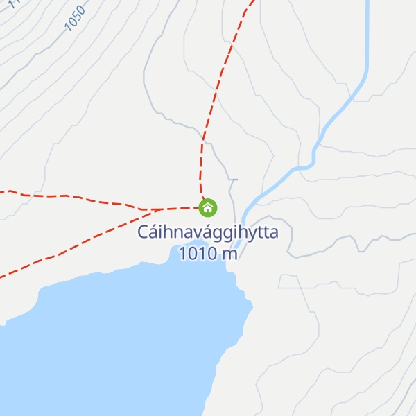 Map of Cáihnavággihytta