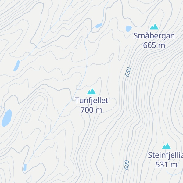 Map of Tunfjellet
