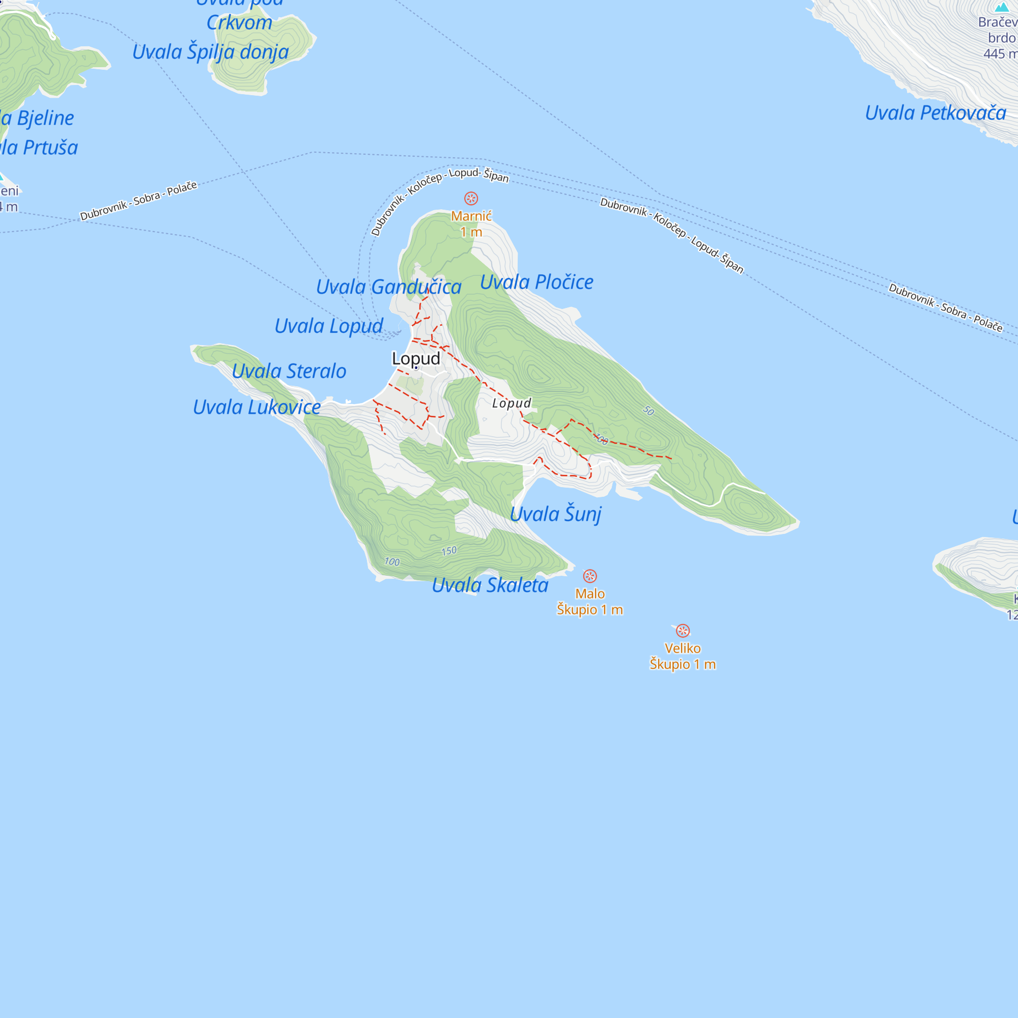 Rajski kutak Bindo map