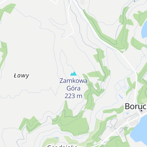 Map of Zamkowa Góra