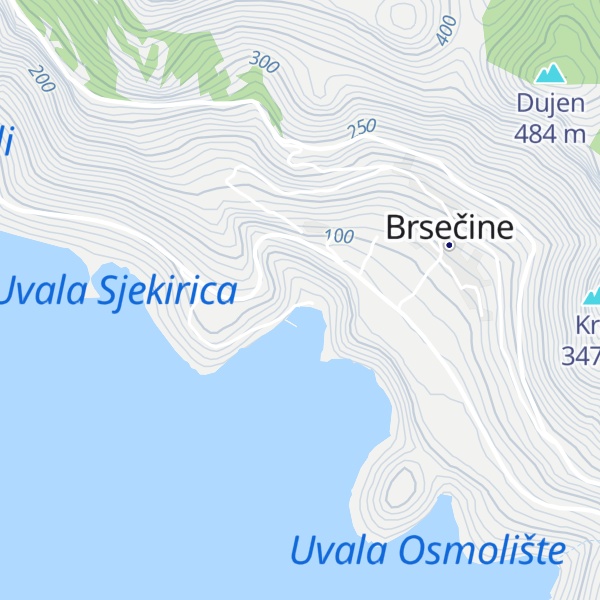 Map of Fisherman's House Brsecine