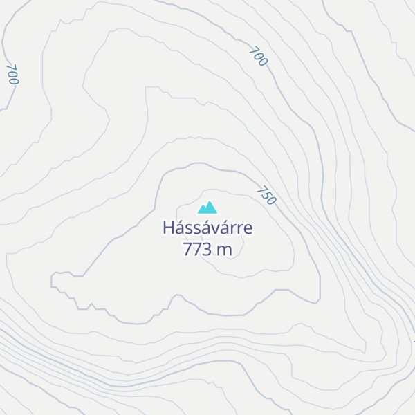 Map of Hássávárre