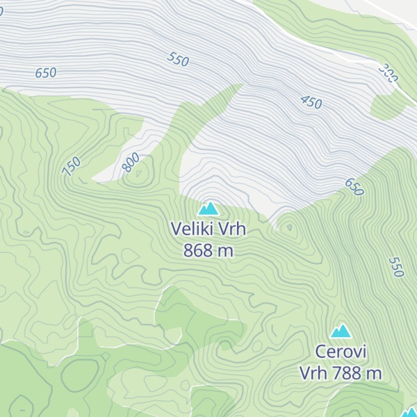 Map of Veliki Vrh