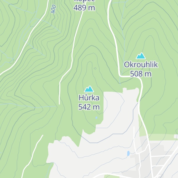 Map of Hůrka