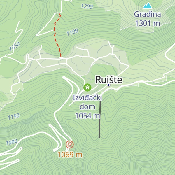 Map of Izviđački dom