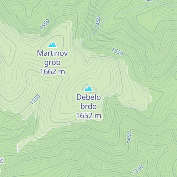 Map of Debelo brdo