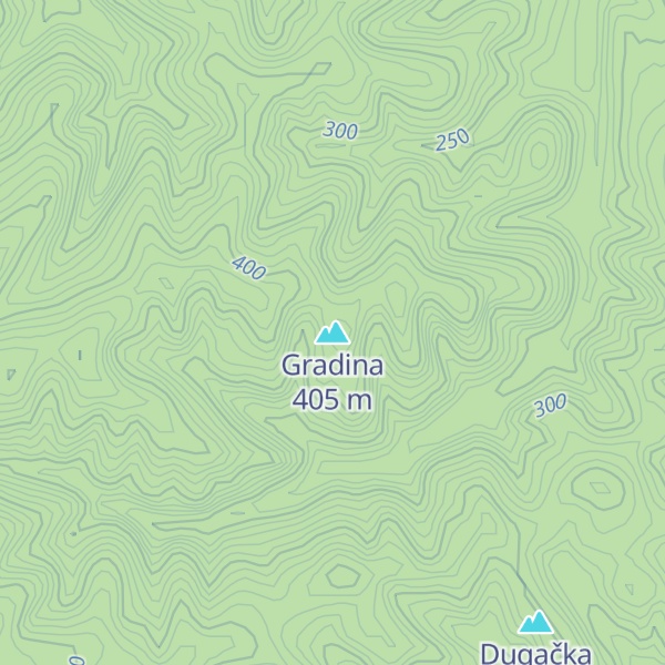 Map of Gradina