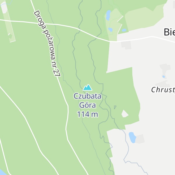 Map of Czubata Góra