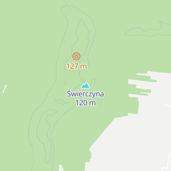 Map of Świerczyna