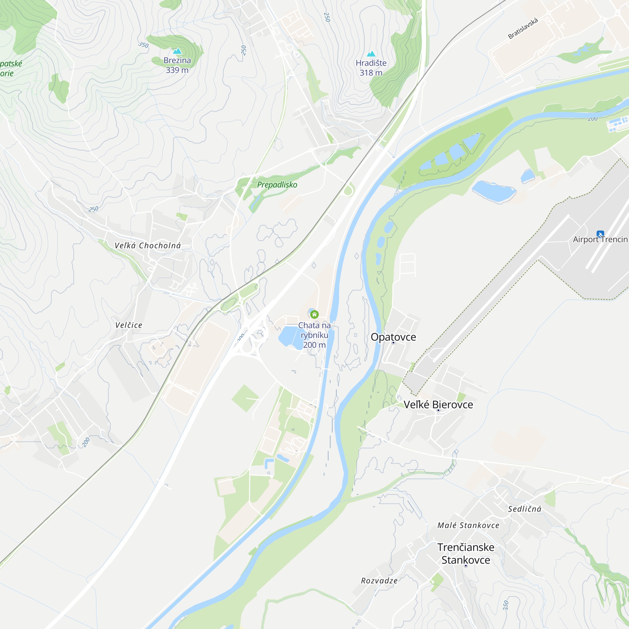 Chata na rybníku map