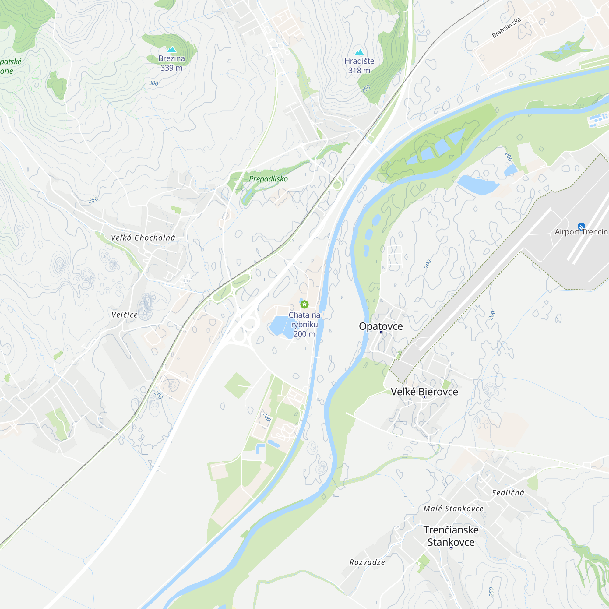 Chata na rybníku map