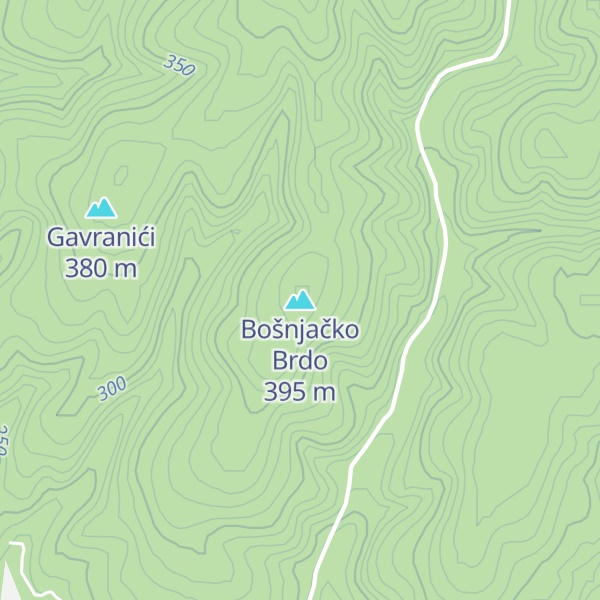 Map of Bošnjačko Brdo