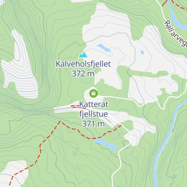 Map of Katterat fjellstue