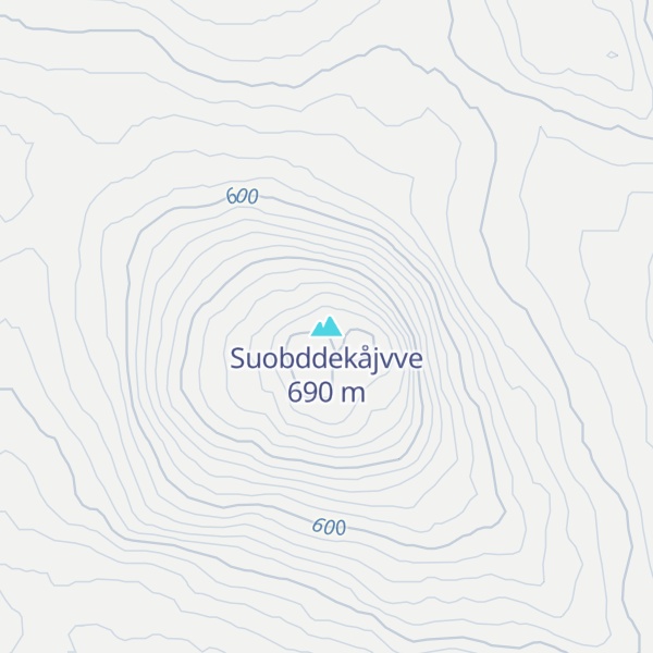 Map of Suobddekåjvve
